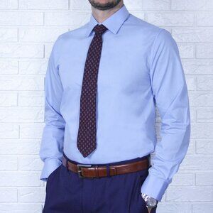 NWT $50! Arturo Luxury Lifestyle Men L Long Sleeve Dress Button Up Shirt Career